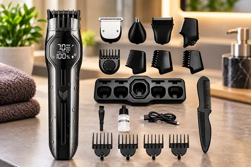 Maquina Cortar Cabelo Barba Barbeador Aparador Pelos 2